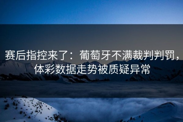 赛后指控来了：葡萄牙不满裁判判罚，体彩数据走势被质疑异常