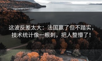 这波反差太大：法国赢了但不踏实，技术统计像一根刺，把人整懵了！